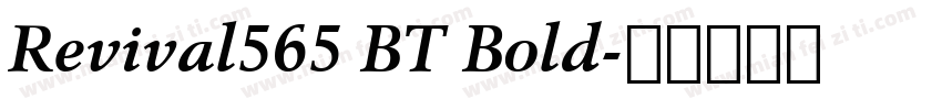 Revival565 BT Bold字体转换